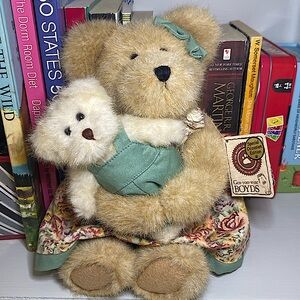 HOLIDAY SALE!! ADORABLE Boyds Bears Momma MacBeardsley & Baby 10”